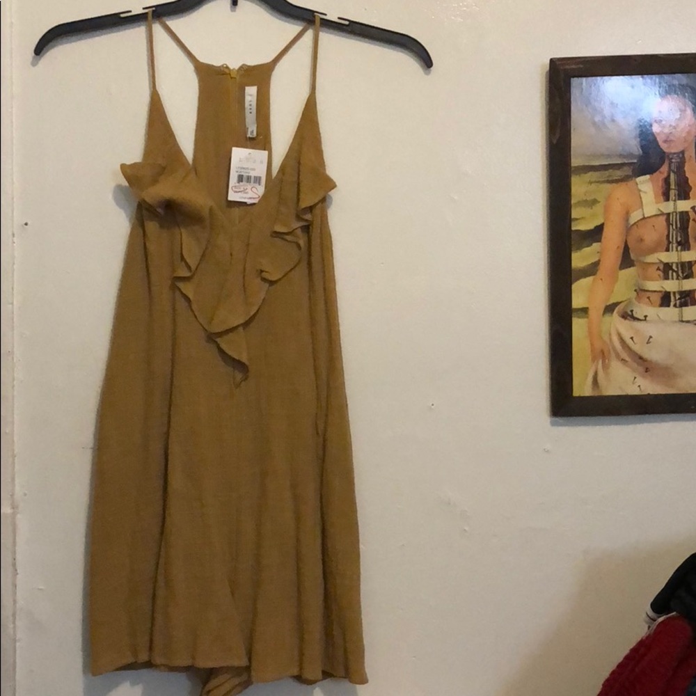 Lush mustard jumpsuit /short size small